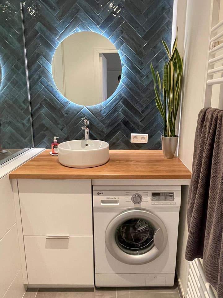 Agencement salle de bais compact Saint Romain de Popey