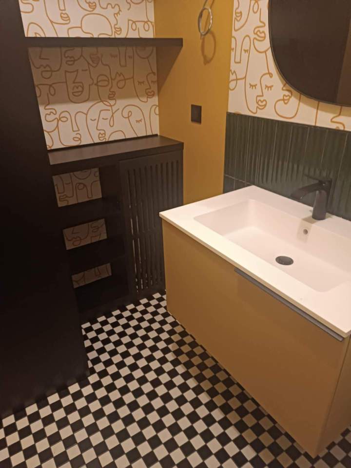 Meuble lavabo suspendu Saint Romain de Popey