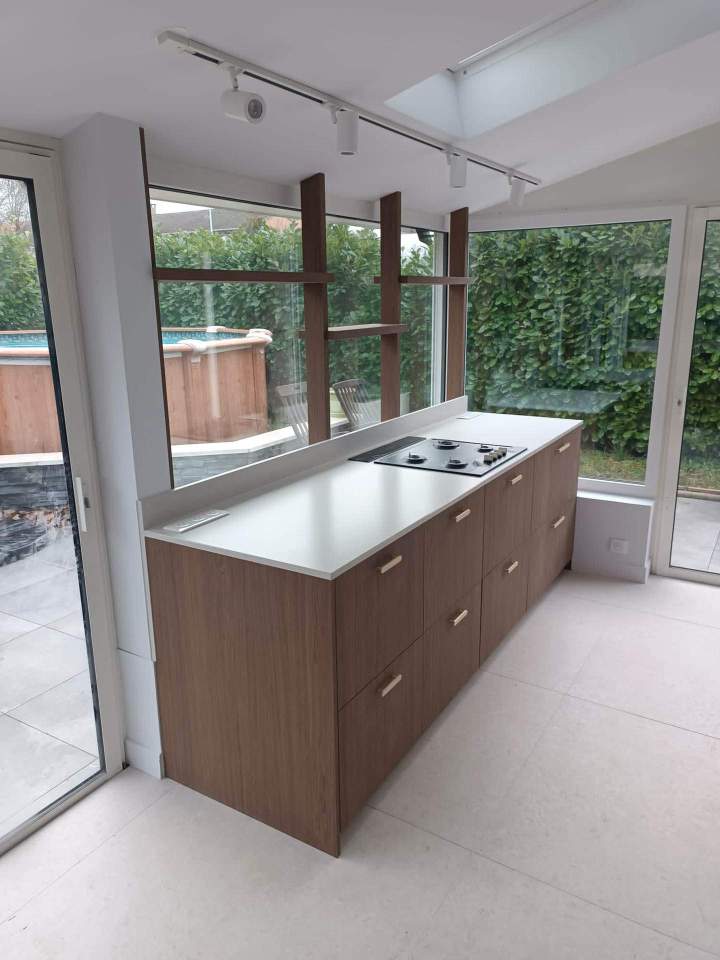 Cuisine sur mesure en bois Saint Romain de Popey